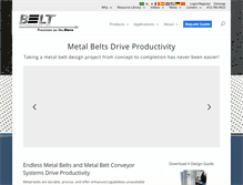 Tablet Screenshot of belttechnologies.com