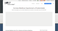 Desktop Screenshot of belttechnologies.com.br